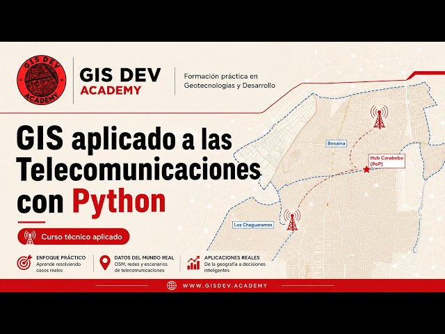 GIS Aplicado a las Telecomunicaciones con Python | Diseñá redes TODN/FTTx con datos reales