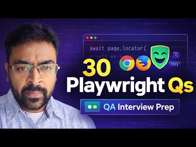 How I cracked the Playwright Interview | 30 Must-Know Questions & Answere