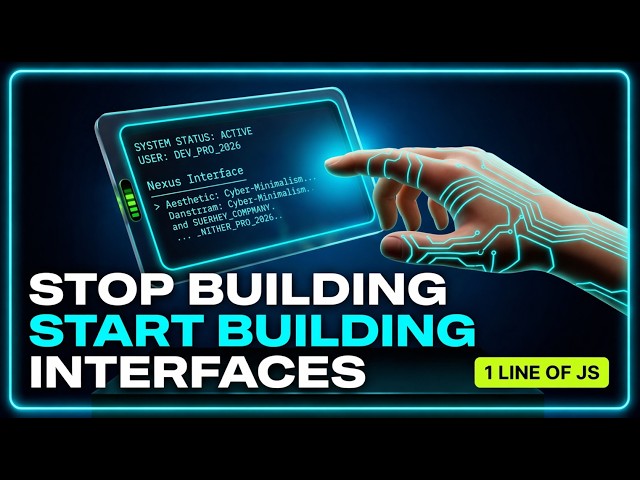 Stop Building Websites Start Building INTERFACES. (UI 3.0)