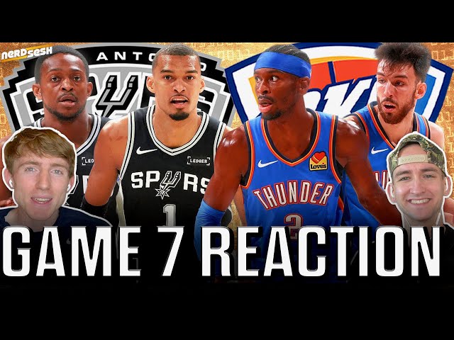 WCF Game 7 Reaction:  Wemby & Spurs WIN CLASSIC over SGA & OKC to reach NBA FINALS | Nerd Sesh