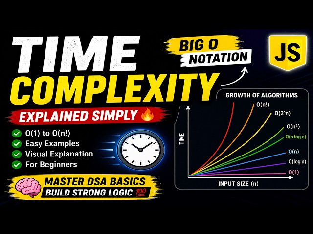 Time Complexity Explained in 10 Minutes 🔥 | Big O Notation for Beginners