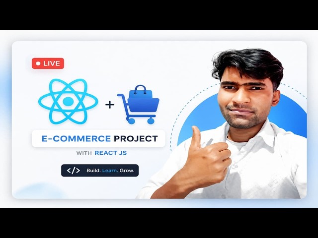 🔴 LIVE: Build a Complete E-Commerce Website Using React JS | Step-by-Step Coding