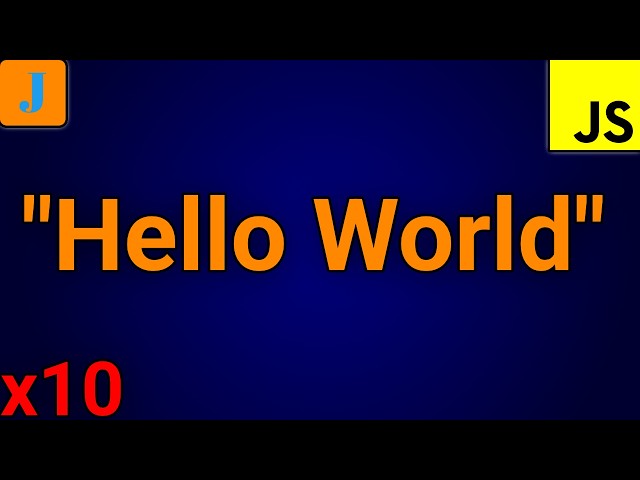 How To Print Hello World 10 Times In JavaScript