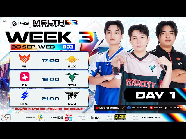 [EN] 🔴MSL TH S2 W3 D2 | ⚡ THREE MORE MATCHUPS — WHO’S READY?