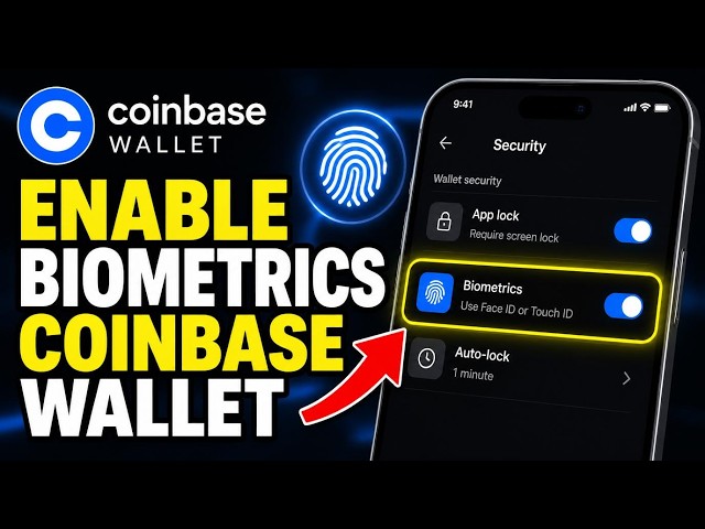 How to enable biometrics on Coinbase Wallet for extra security - Quick Tutorial