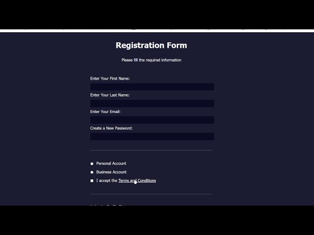 Registration Form using HTML and CSS ||Web Development|| #code #registration #html #css #designing
