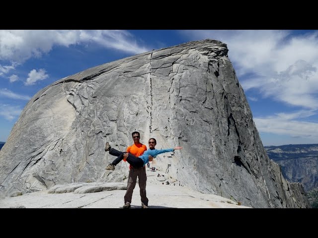 Half Dome Hike - The best (almost)completed views of the trail. 4K HD