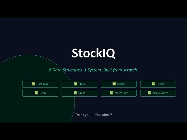 STOCK IQ ...PRESENTATION