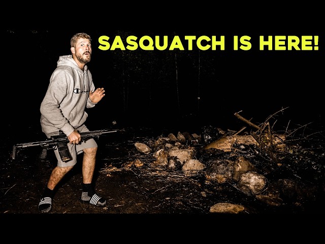 I Have Proof BIGFOOT IS HERE! WE FOUND EVIDENCE at the OFF GRID CABIN in MY FRIENDS HAUNTED WOODS