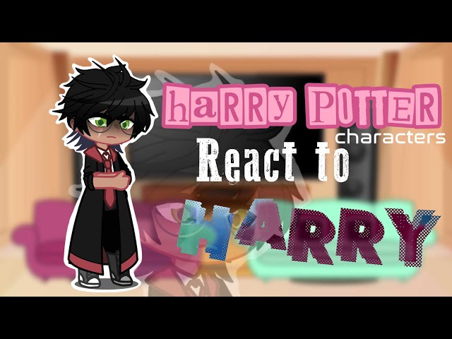 Harry Potter characters (4th year) react to Harry || Drarry || WIP