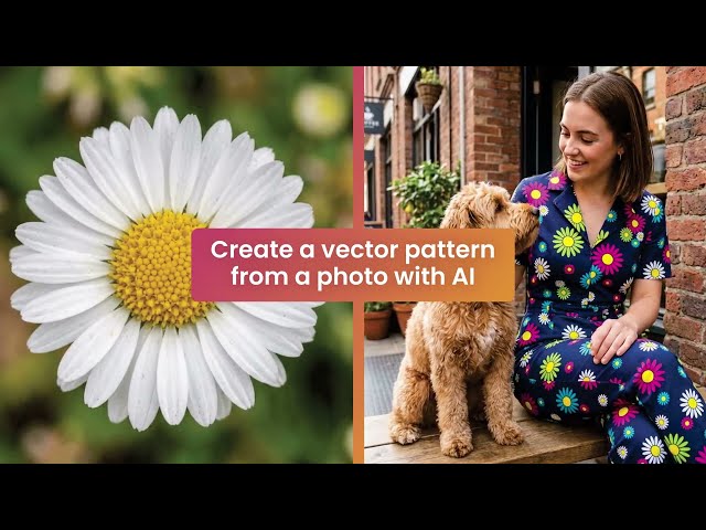 Create a vector pattern from a photo with AI in CorelDRAW