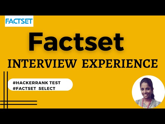 Factset Interview Experience || Factset TR & HR Questions || Interview Tips
