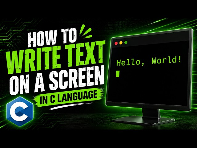 Tutorial: How to Print Text to Screen - printf() Explained
