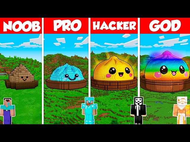 Dumpling Build Battle Challenge - Noob vs Pro vs Hacker vs God - Minecraft Animation