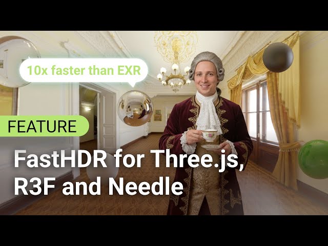 FastHDR environments for Three.js, React Three Fiber and Needle