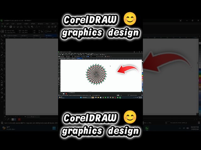 CorelDRAW Graphics Design Tutorial Creative Graphic Design Process #CorelDRAW #GraphicDesign #Shorts