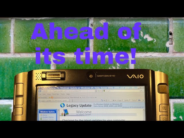 Sony Vaio VGN  UX180p Micro WIN XP 2006 AHEAD OF ITS TIME@avtransfersUK