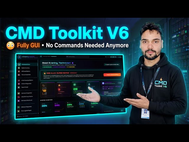 CMD Toolkit V6 😳 Fully GUI • No Commands Needed Anymore