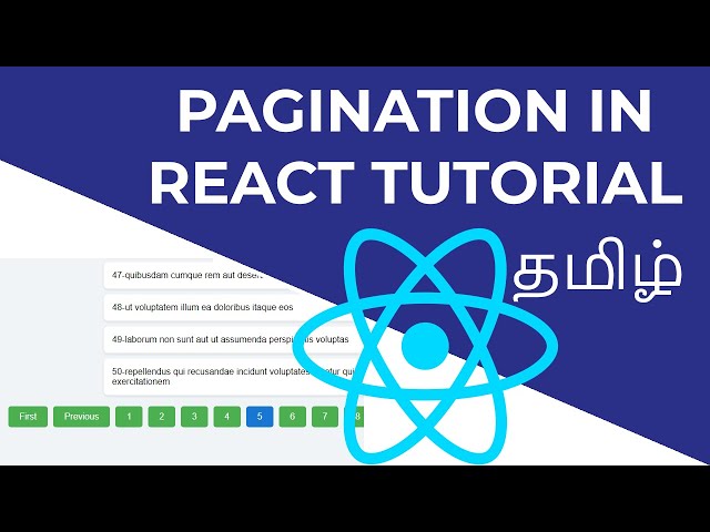 React Pagination Example with Fetch API and useState/useEffect Hooks | Simple Pagination Tutorial