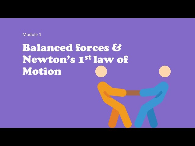 Dynamics Module 1 Lesson 4- Balanced Forces and Newton's first law
