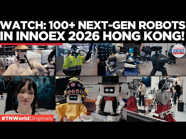 HONG KONG TECH HUB: Lifelike Humanoids and Robot Dogs Take Over HKCEC at InnoEX 2026