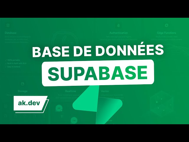 Créer une base de données Supabase ! (Prisma & NextJS)