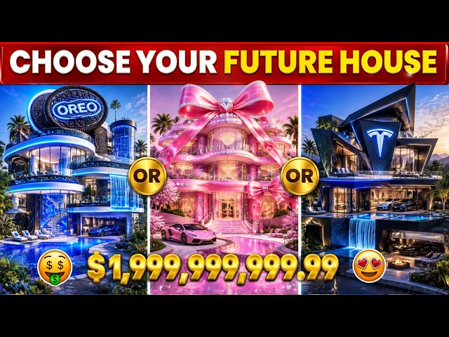 Would You Rather - Build Your MEGA RICH Luxury Dream House 🏡💎🤑✨