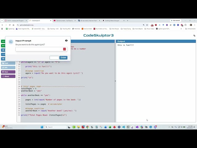 CS1030 M5.U9 Python while loops and alternate conditions