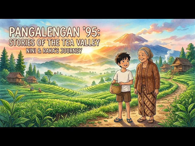 🌿 Peaceful Morning in Pangalengan (1995) | Ghibli Style Nostalgic Animation