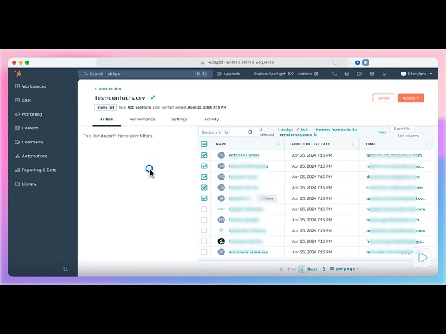 How to Enroll Contacts in a Sequence Using HubSpot CRM (Step-by-Step)