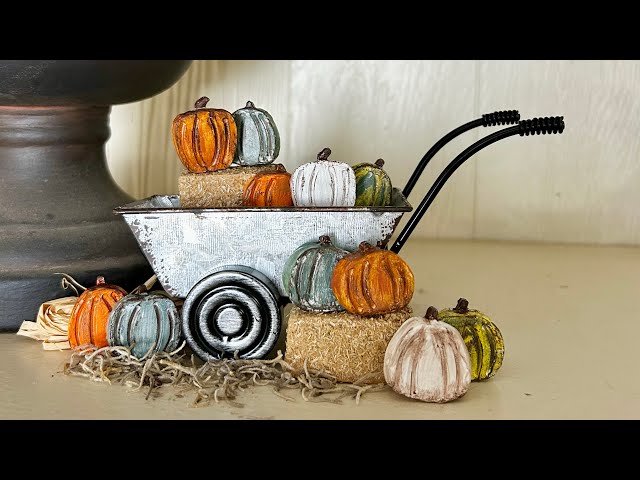 Miniature Clay Pumpkins