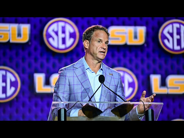 Lane Kiffin at the Podium - 2026 SEC Football Kickoff