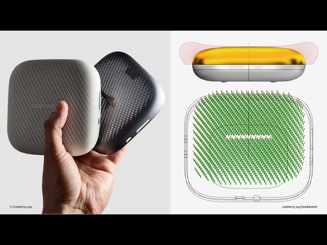 Rhino 3D Speaker Modeling & Acoustic Grasshopper Texture Tutorial | Webinar 6.0