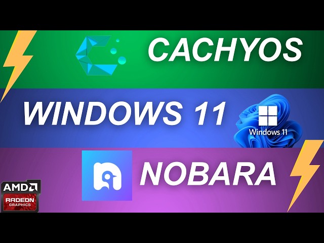 Windows vs Linux Gaming Nobara & CachyOS, Adrenaline 26.2 vs Mesa 26