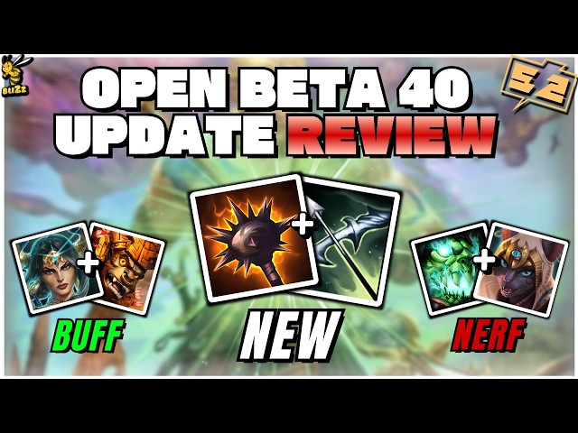 ADC's & Junglers BUFFED! | Open Beta 40 Patch Notes Review | SMITE 2