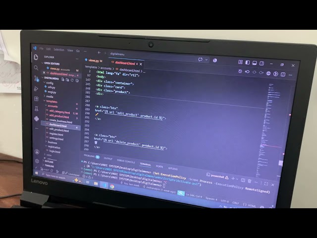 It is a project based on PythonHTML designed for   restaurants but first we need to find the bugs