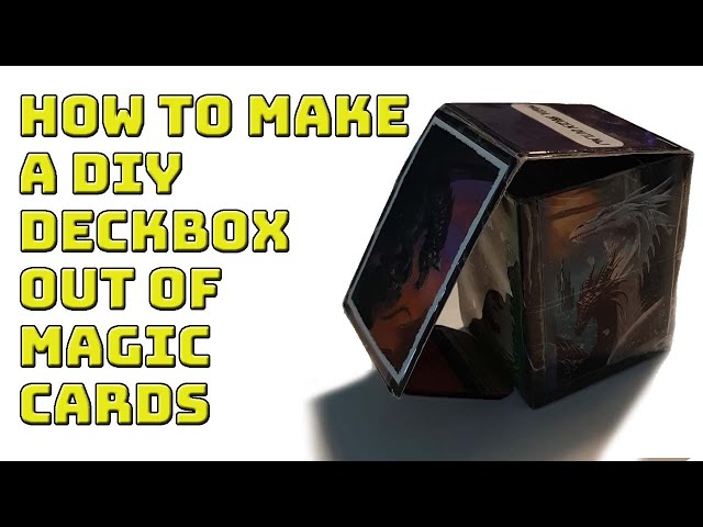 How to make a DIY deckbox out of Magic cards | Not a comedy video