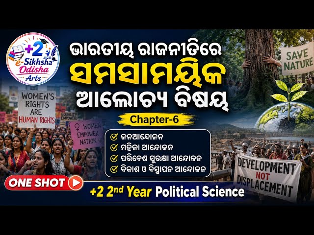 Chp 6 Political Science +2 2nd Year | Contemporary Issues in Indian Politics | Popular Movements