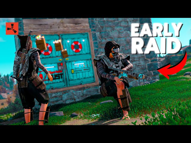 Rust - ASÍ ES UN EARLY RAID EN UN COMIENZO DE WIPE