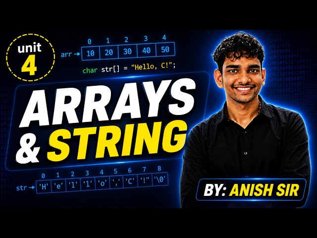Arrays & String | BTEUP Diploma CS/IT 3rd Semester | Theory & Practical | Lecture 04