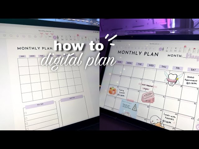 how to digital plan on your ipad 🖊️☁️
