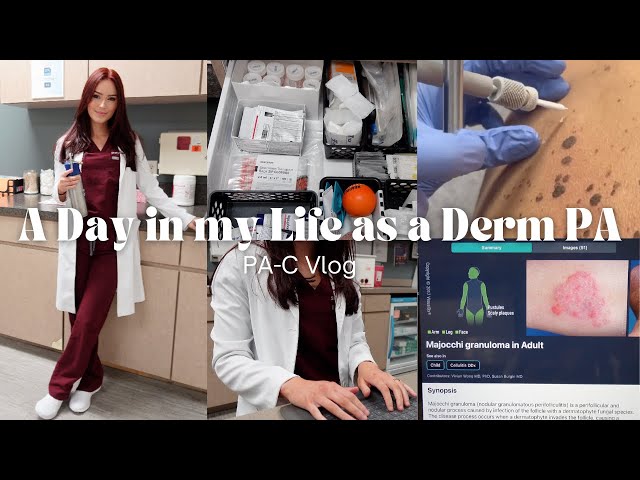 Day in the Life as a Dermatology PA-C | Physician Assistant Vlog