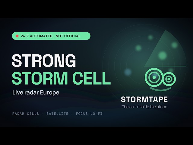 🔴 Live Weather Radar | Strong Storm Cell near Bordeaux · Lo-Fi | STORMTAPE