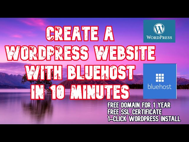 How to Create a WordPress Website with Bluehost in 10 minutes   Hosting Setup & Review 2020