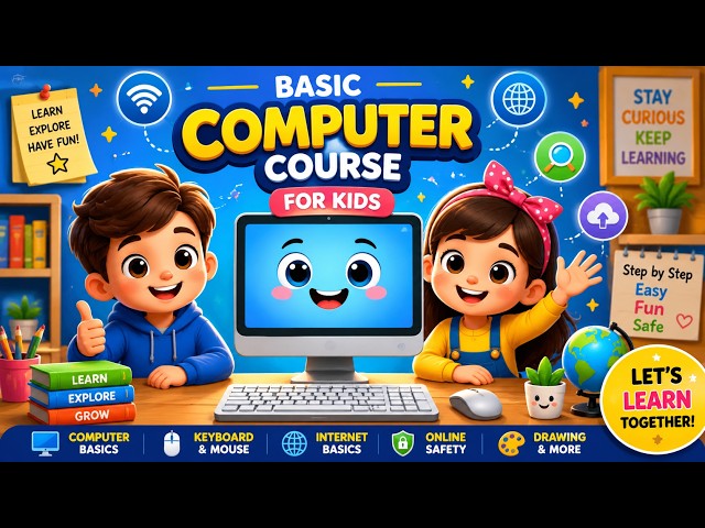 Computer Basics for Kids | What is a Computer? | Laptop vs Desktop | Fun Animated Learning in Hindi