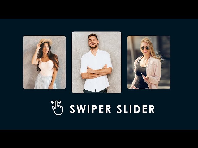 How To Create Touch Slider | Make Swiper Slider Using HTML CSS & Swiper JS