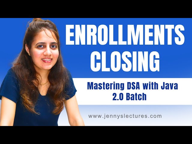 Final Week to Join Mastering DSA with Java