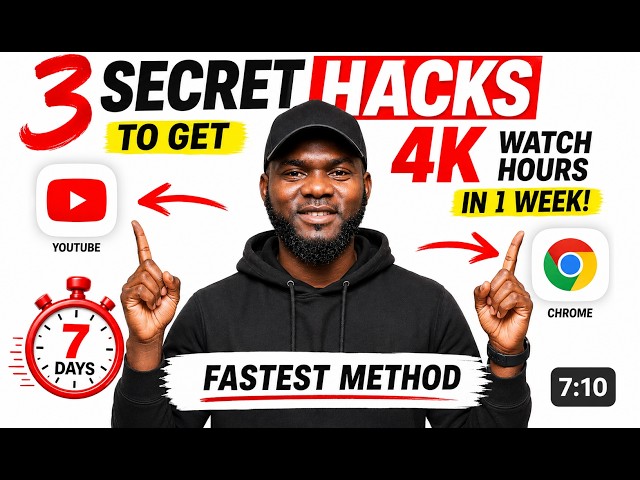 I Used these 3 Secret Hacks to Get 4k watch Hours in 1 Week