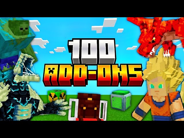 TOP 100 BEST SURVIVAL ADDONS [MODS] FOR MINECRAFT PE/Bedrock 1.21+ | Addon Pack for MCPE