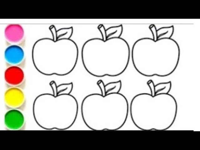 How to Draw an Apple Easy for Kids | Step-by-Step Drawing Tutorial